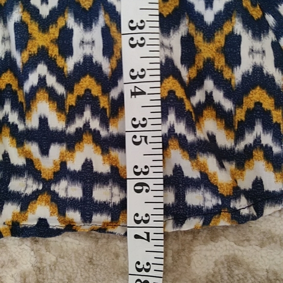 Mlle Gabrielle Collared Button Up Dress PL Navy White Mustard Yellow - Picture 14 of 16